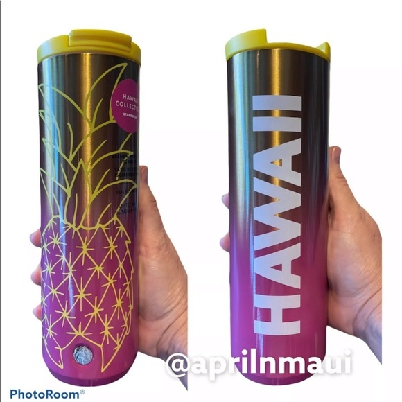 New Starbucks HAWAII PINEAPPLE Metal Tumbler - Picture 2 of 4
